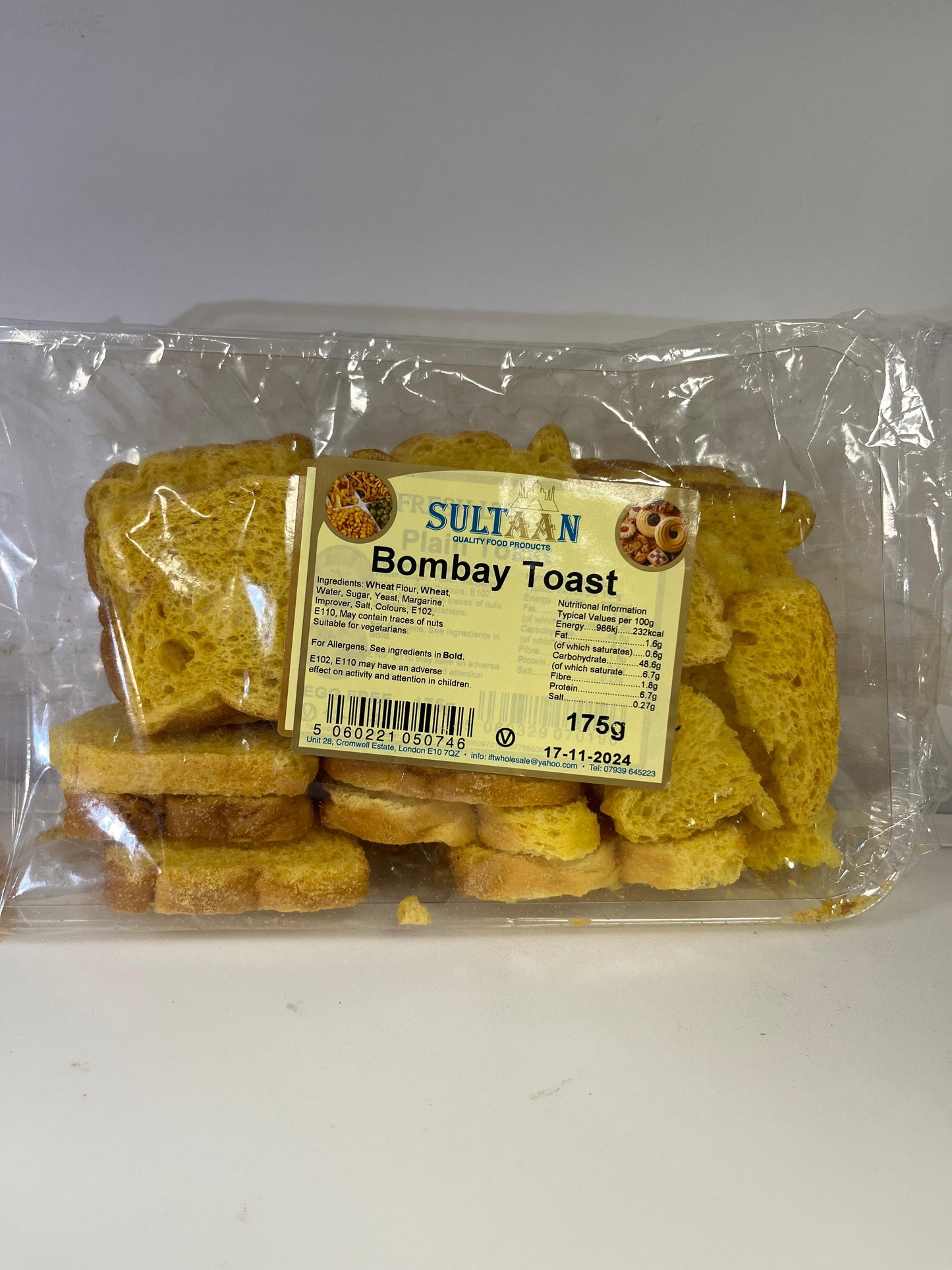 SULTAN BOMBAY TOAST-175g