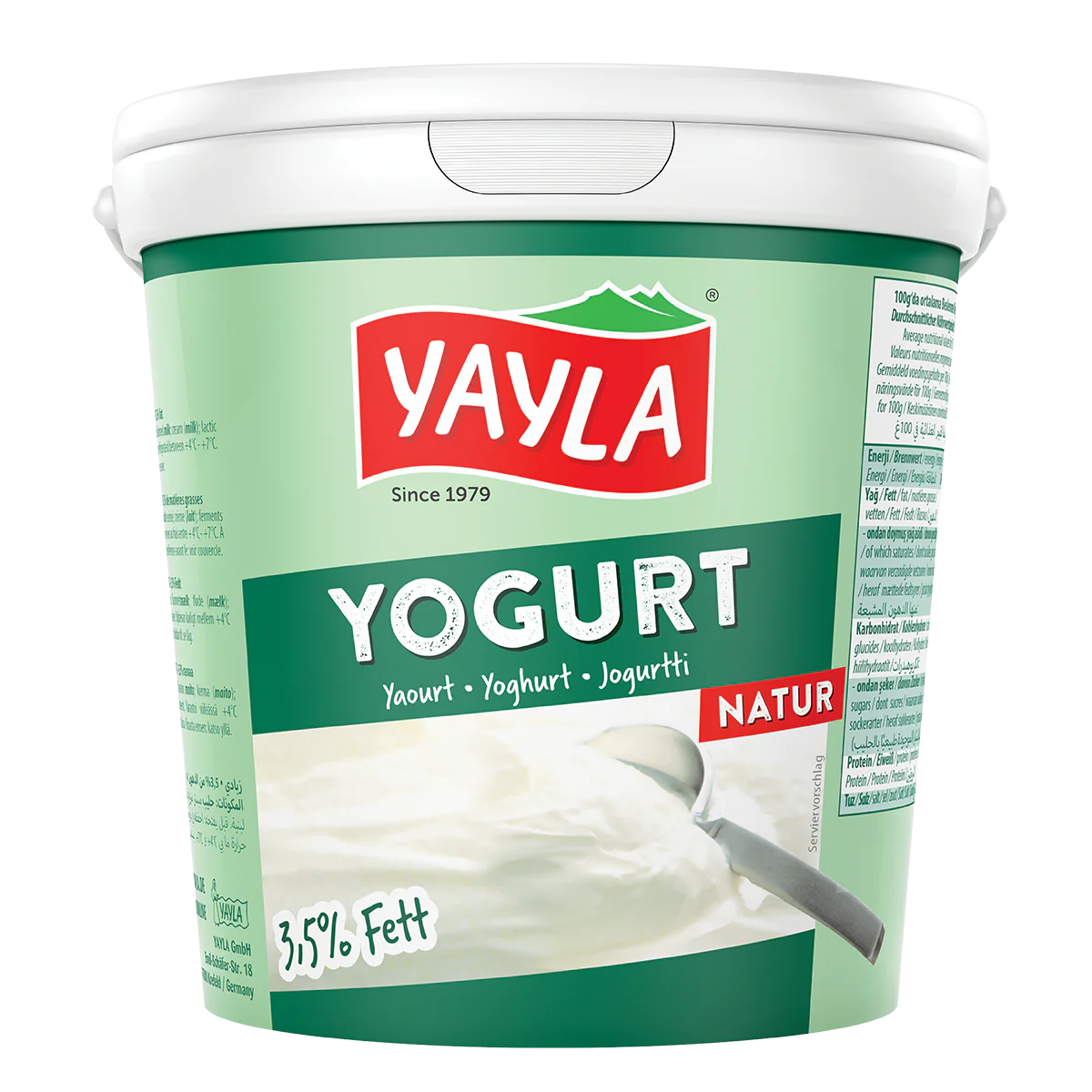 Yayla Natural Yogurt Fat Free