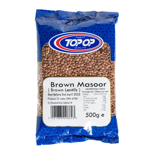 Topop brown lentils (brown masoor)