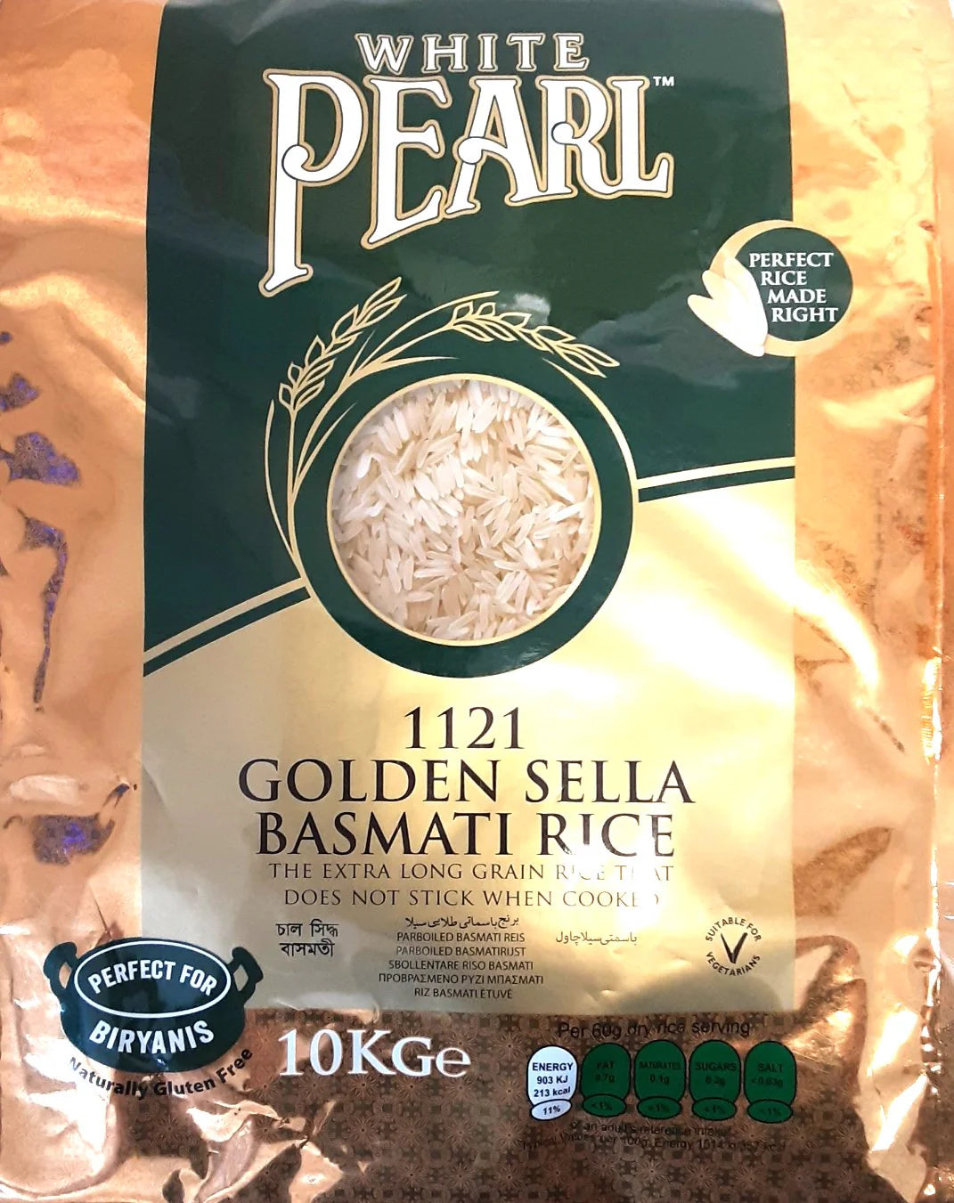 white pearl golden sella rice